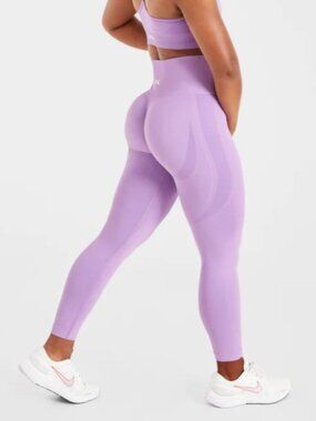 AYBL Empower Seamless Leggings in Purple Size Small Activewear Gymwear